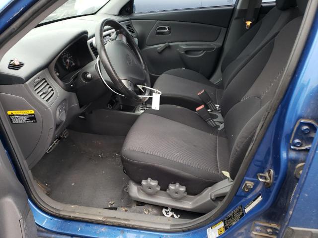 KNADE163766127292 - 2006 KIA RIO 5 BLUE photo 7