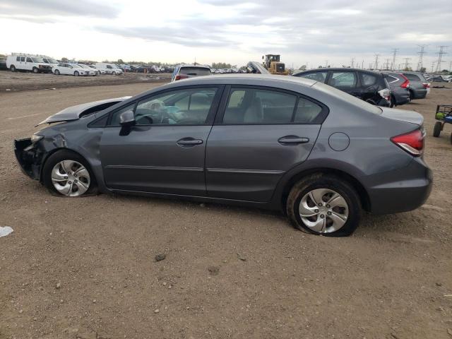 19XFB2F55DE001399 - 2013 HONDA CIVIC LX GRAY photo 2