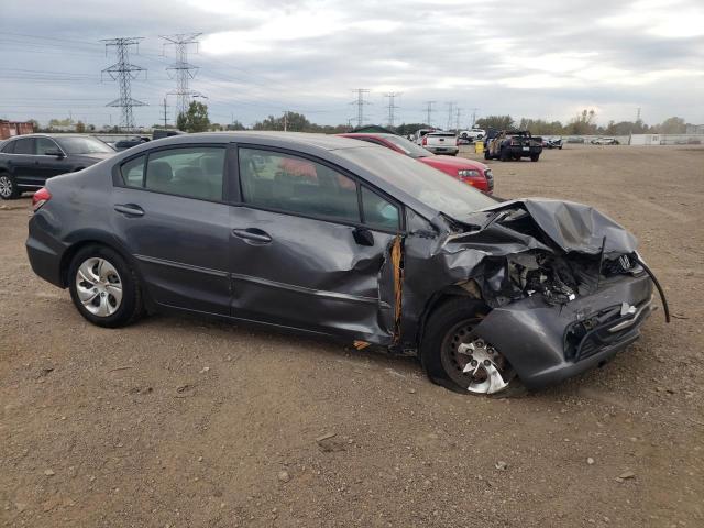 19XFB2F55DE001399 - 2013 HONDA CIVIC LX GRAY photo 4