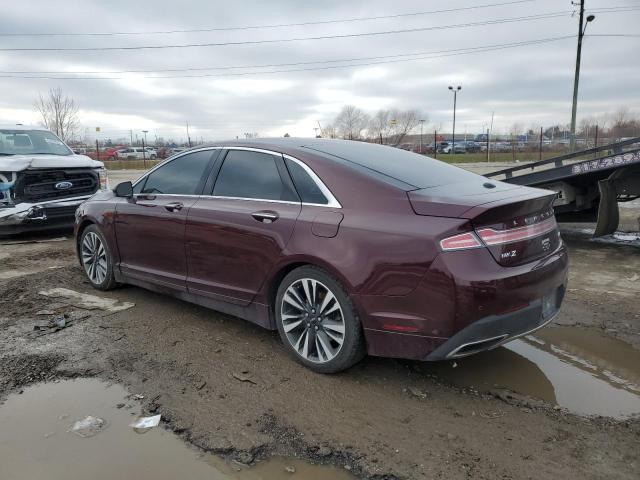 3LN6L5F97HR630450 - 2017 LINCOLN MKZ RESERVE ბურგუნდია ფოტო 2