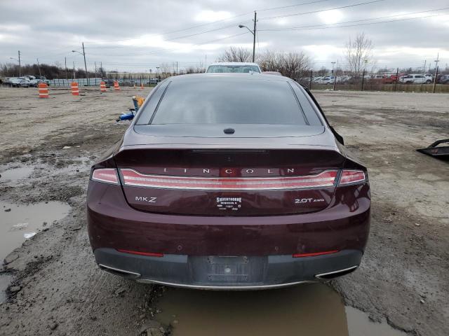 3LN6L5F97HR630450 - 2017 LINCOLN MKZ RESERVE BURGUNDY photo 6