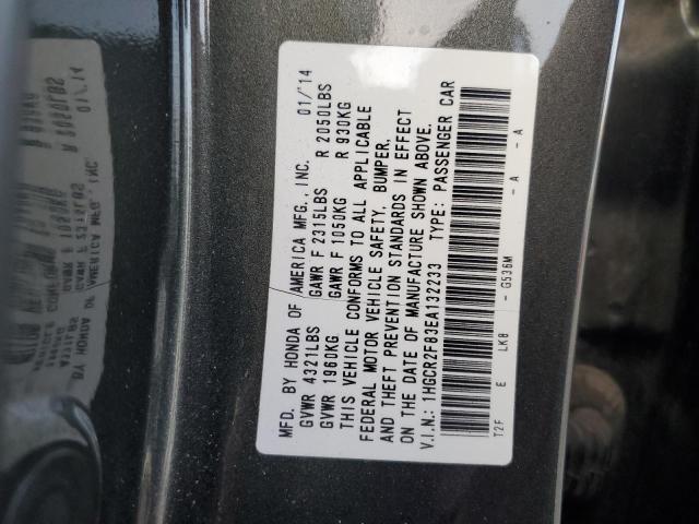 1HGCR2F83EA132233 - 2014 HONDA ACCORD EXL GREEN photo 13