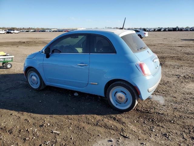 3C3CFFCR7FT575575 - 2015 FIAT 500 LOUNGE BLUE photo 2