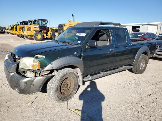 1N6ED29X02C389632 - 2002 NISSAN FRONTIER CREW CAB XE GREEN photo 1