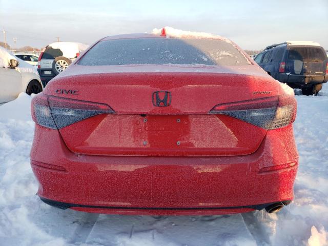 2HGFE2F52PH500050 - 2023 HONDA CIVIC SPORT RED photo 6