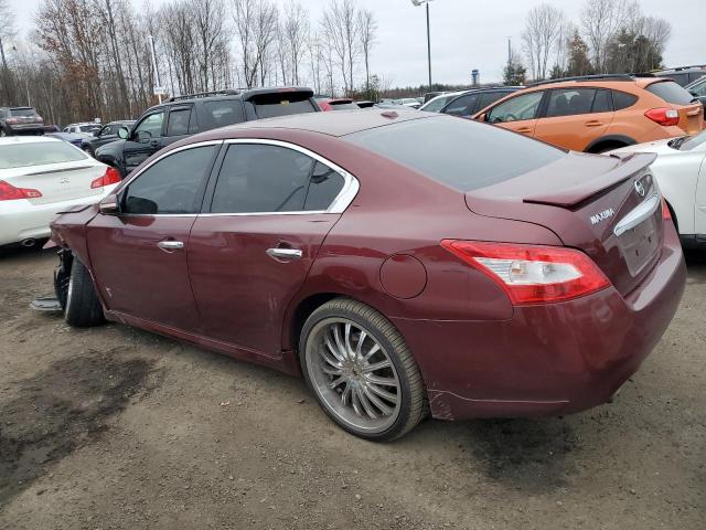 1N4AA51E49C843290 - 2009 NISSAN MAXIMA S BURGUNDY photo 2