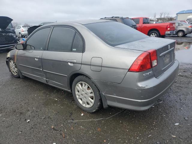 2HGES16564H639396 - 2004 HONDA CIVIC LX GRAY photo 2