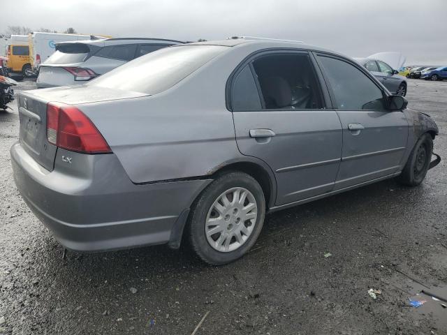 2HGES16564H639396 - 2004 HONDA CIVIC LX GRAY photo 3