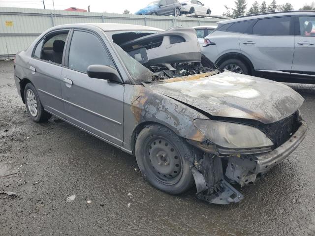 2HGES16564H639396 - 2004 HONDA CIVIC LX GRAY photo 4