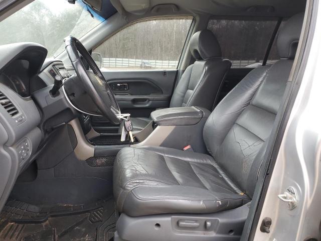 5FNYF28537B009333 - 2007 HONDA PILOT EXL SILVER photo 7