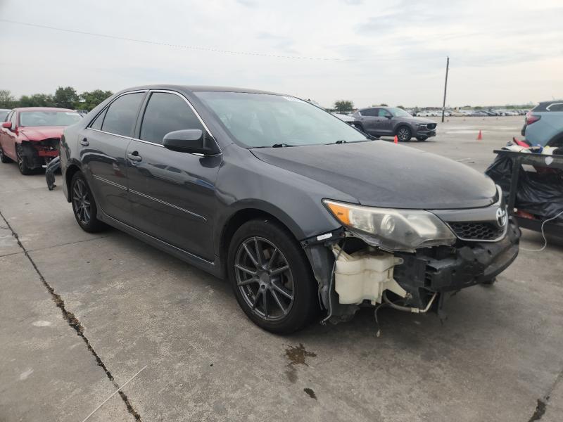 4T1BF1FK3EU742037 - 2014 TOYOTA CAMRY L GRAY photo 4