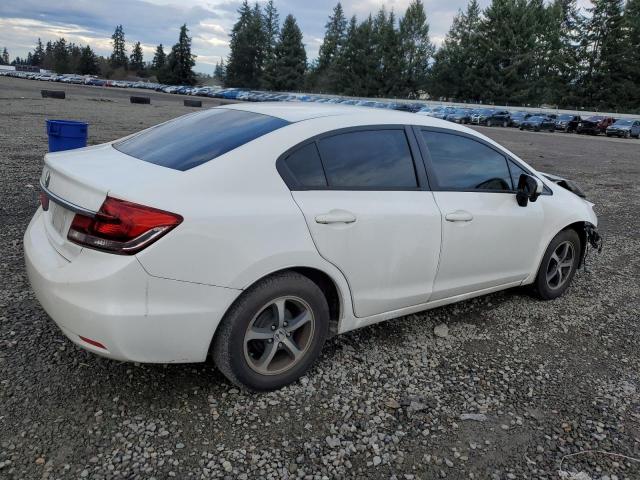 19XFB2F75FE275044 - 2015 HONDA CIVIC SE WHITE photo 3