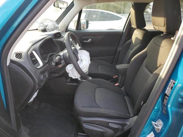 ZACNJAAB7KPK56719 - 2019 JEEP RENEGADE SPORT Синьо-зелений фото 7