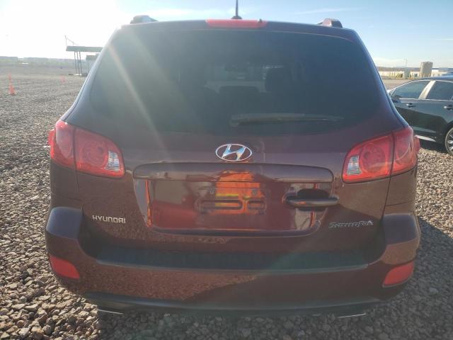 5NMSH13E78H196268 - 2008 HYUNDAI SANTA FE SE RED photo 6