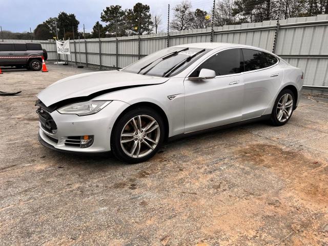 5YJSA1E17FF111670 - 2015 TESLA MODEL S SILVER photo 1