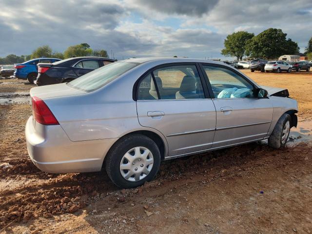 1HGES16552L016416 - 2002 HONDA CIVIC LX SILVER photo 3