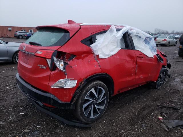 3CZRU6H16KG706992 - 2019 HONDA HR-V SPORT RED photo 3