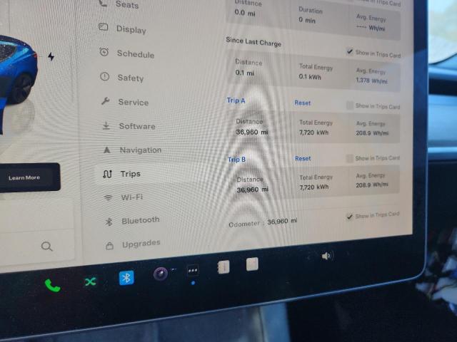 5YJ3E1EA3PF489852 - 2023 TESLA MODEL 3 ლურჯი ფოტო 9