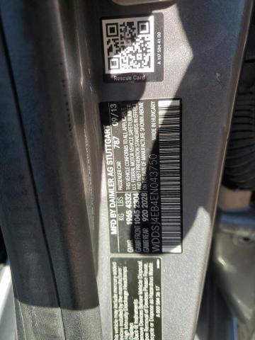 WDDSJ4EB4EN043750 - 2014 MERCEDES-BENZ CLA 250 GRAY photo 12