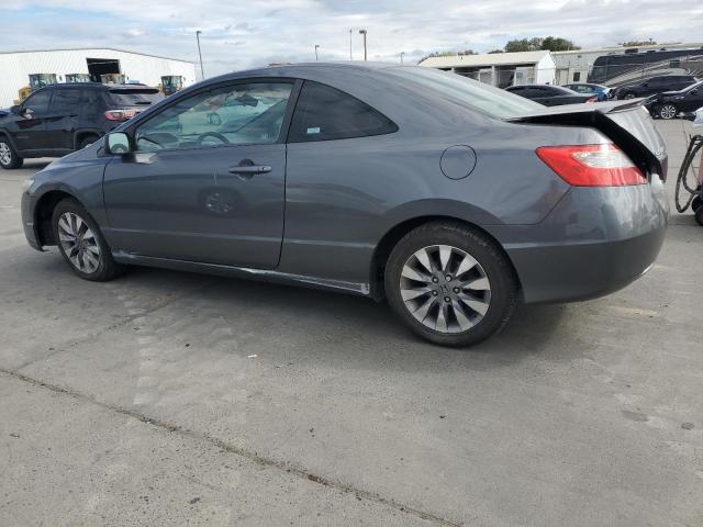 2HGFG12809H532034 - 2009 HONDA CIVIC EX GRAY photo 2