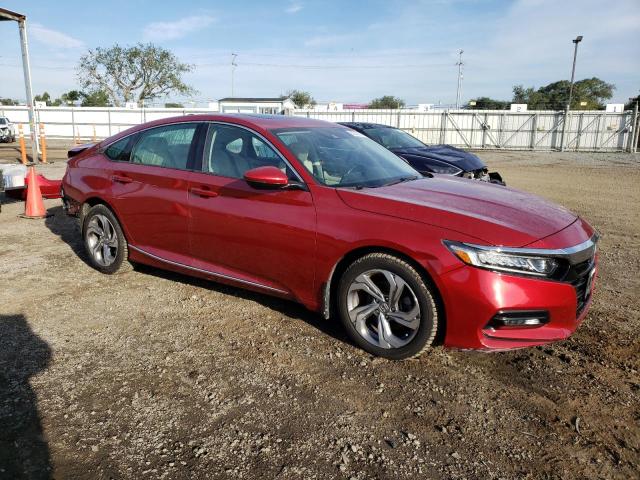 1HGCV1F58JA003149 - 2018 HONDA ACCORD EXL RED photo 4