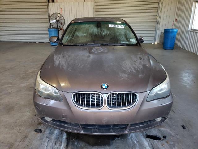 WBANE53577CW62269 - 2007 BMW 525 I BROWN photo 5