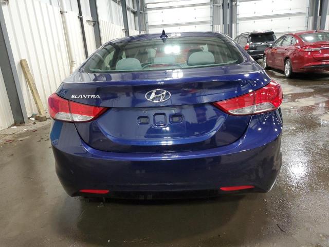 5NPDH4AE8DH412154 - 2013 HYUNDAI ELANTRA GLS BLUE photo 6