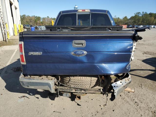 1FTEW1C8XAFD91748 - 2010 FORD F150 SUPERCREW BLUE photo 6