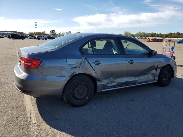 3VW2K7AJ0FM409198 - 2015 VOLKSWAGEN JETTA BASE GRAY photo 3