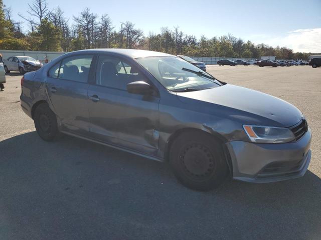 3VW2K7AJ0FM409198 - 2015 VOLKSWAGEN JETTA BASE GRAY photo 4