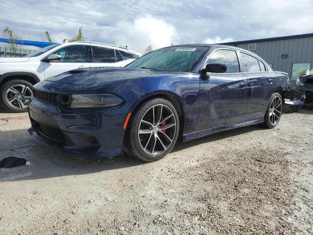 2C3CDXGJ4GH318335 - 2016 DODGE CHARGER R/T SCAT PACK BLUE photo 1