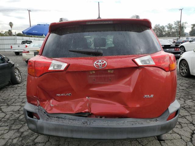 2T3WFREV7EW101525 - 2014 TOYOTA RAV4 XLE RED photo 6