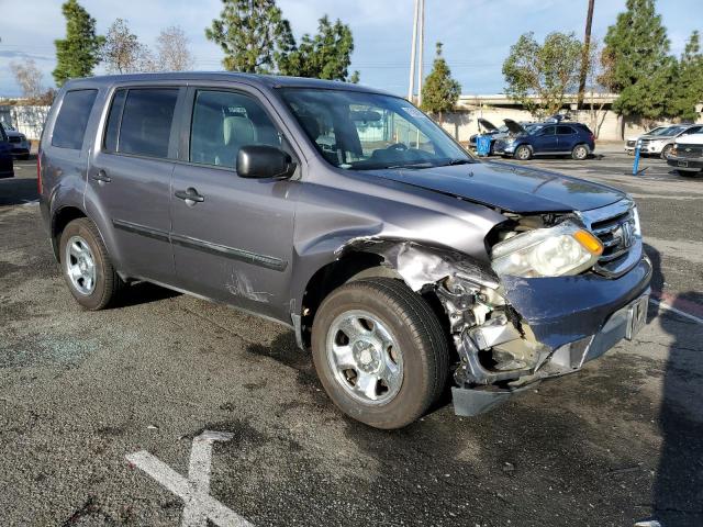 5FNYF3H27FB008888 - 2015 HONDA PILOT LX GRAY photo 4