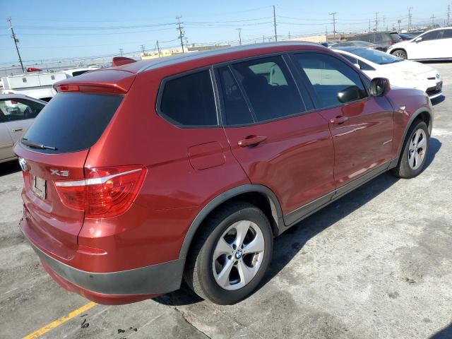 5UXWX5C59CL724586 - 2012 BMW X3 XDRIVE28I MAROON photo 3