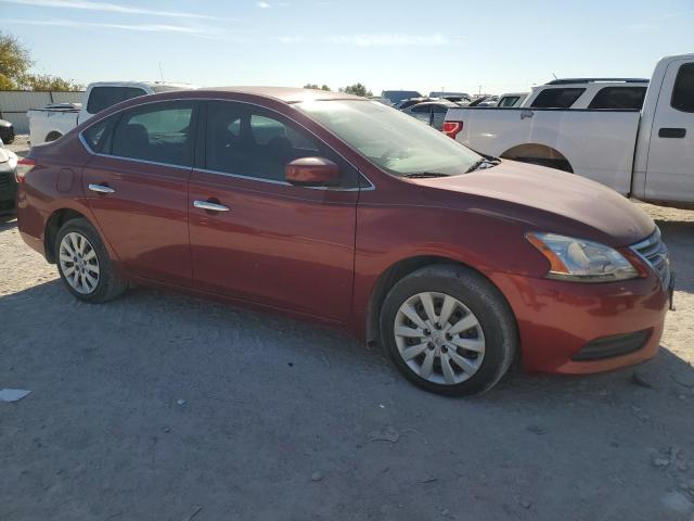 3N1AB7AP9FL682782 - 2015 NISSAN SENTRA S RED photo 4