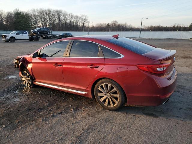 5NPE34AF1FH112857 - 2015 HYUNDAI SONATA SPORT RED photo 2