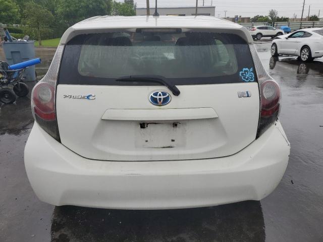 JTDKDTB3XC1526608 - 2012 TOYOTA PRIUS C WHITE photo 6