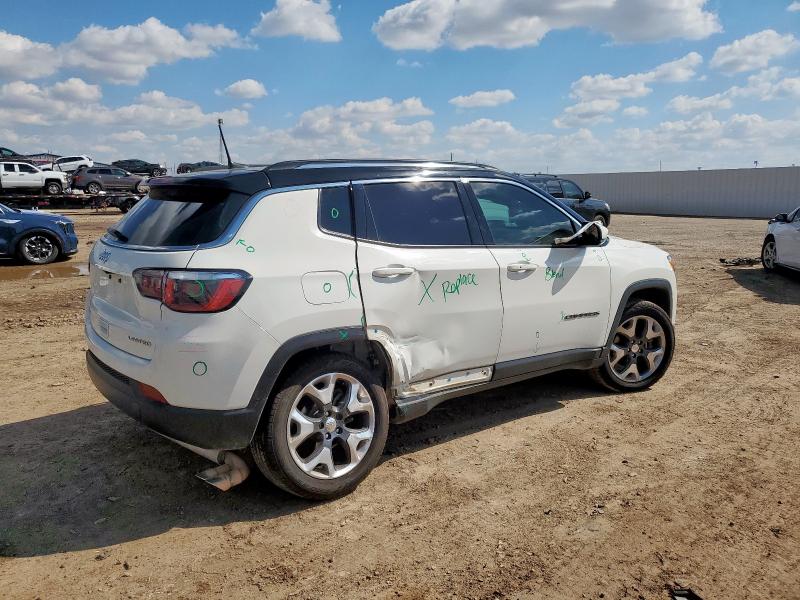 3C4NJDCB9KT650037 - 2019 JEEP COMPASS LIMITED Білий фото 3