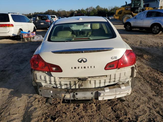 JNKBV61E17M711330 - 2007 INFINITI G35 WHITE photo 6