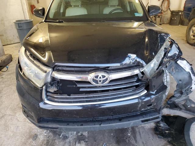 5TDKKRFH1FS104670 - 2015 TOYOTA HIGHLANDER XLE BLACK photo 12