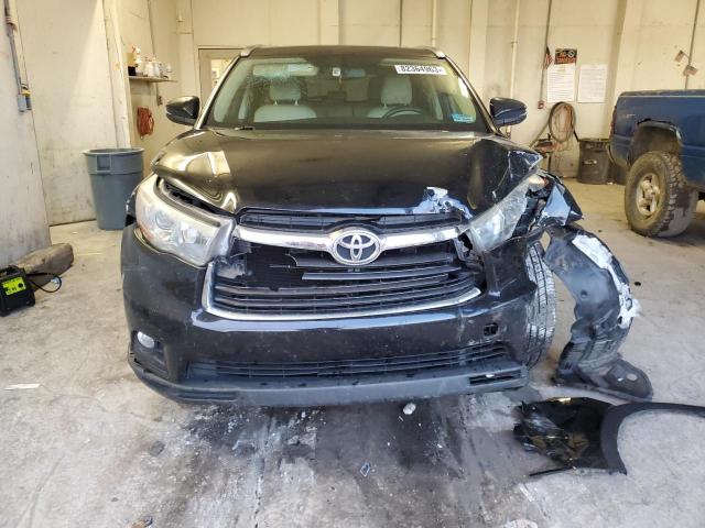 5TDKKRFH1FS104670 - 2015 TOYOTA HIGHLANDER XLE BLACK photo 5