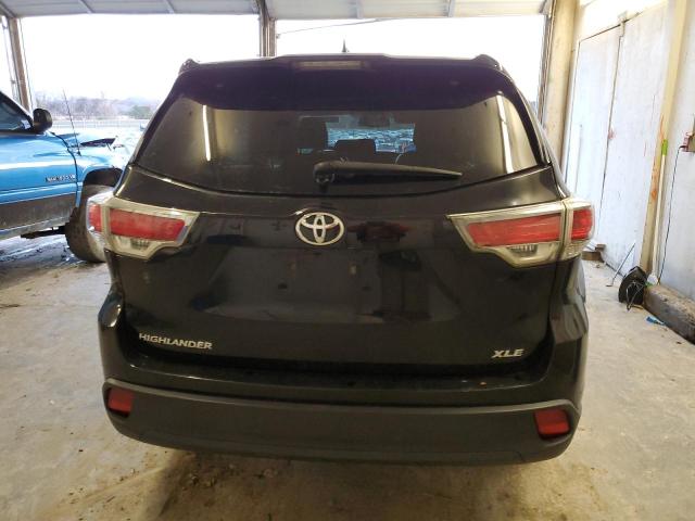 5TDKKRFH1FS104670 - 2015 TOYOTA HIGHLANDER XLE BLACK photo 6