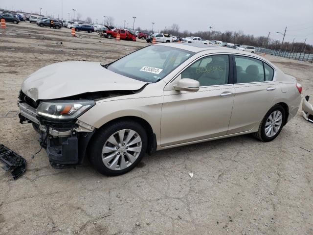 1HGCR3F85FA001859 - 2015 HONDA ACCORD EXL GOLD photo 1