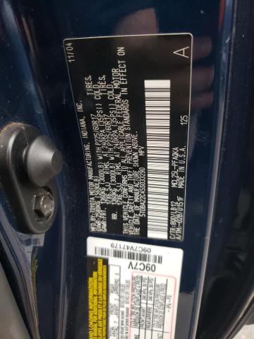 5TDBA22C45S033290 - 2005 TOYOTA SIENNA XLE BLUE photo 14