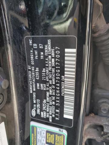 5XXGN4A79DG177007 - 2013 KIA OPTIMA EX BLACK photo 12