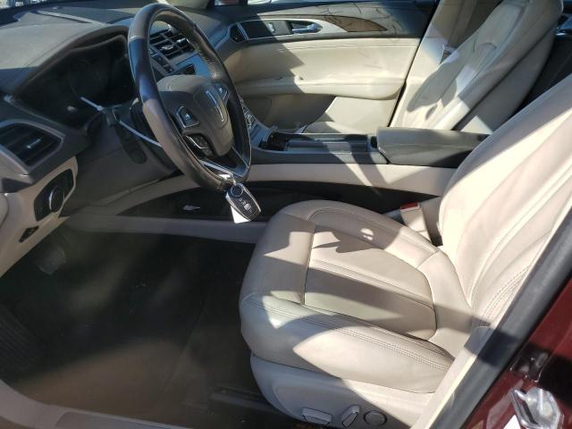 3LN6L5C92JR627899 - 2018 LINCOLN MKZ SELECT Бордовый фото 7
