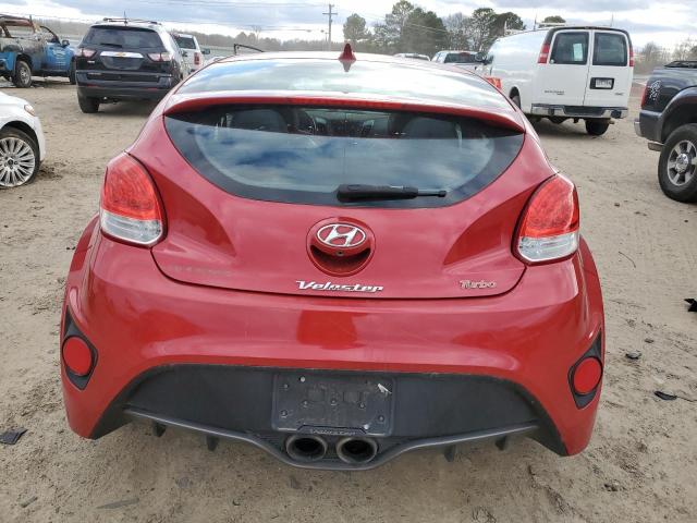 KMHTC6AE3FU240464 - 2015 HYUNDAI VELOSTER TURBO RED photo 6