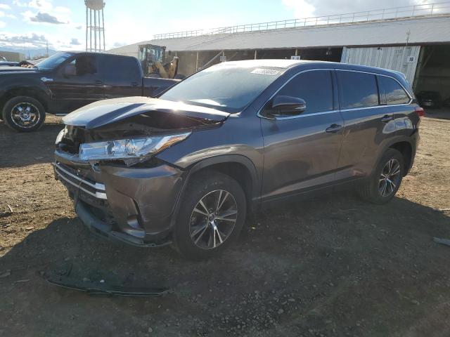 5TDZARFH6KS045661 - 2019 TOYOTA HIGHLANDER LE GRAY photo 1