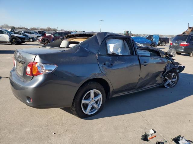 2T1BU4EE6AC522230 - 2010 TOYOTA COROLLA BASE GRAY photo 3