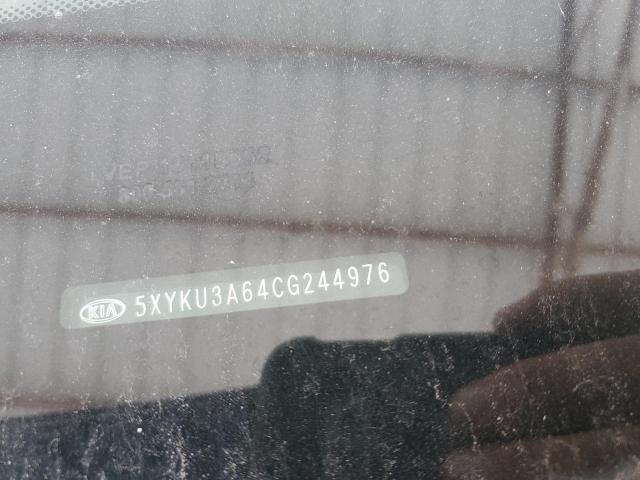 5XYKU3A64CG244976 - 2012 KIA SORENTO EX BURGUNDY photo 12